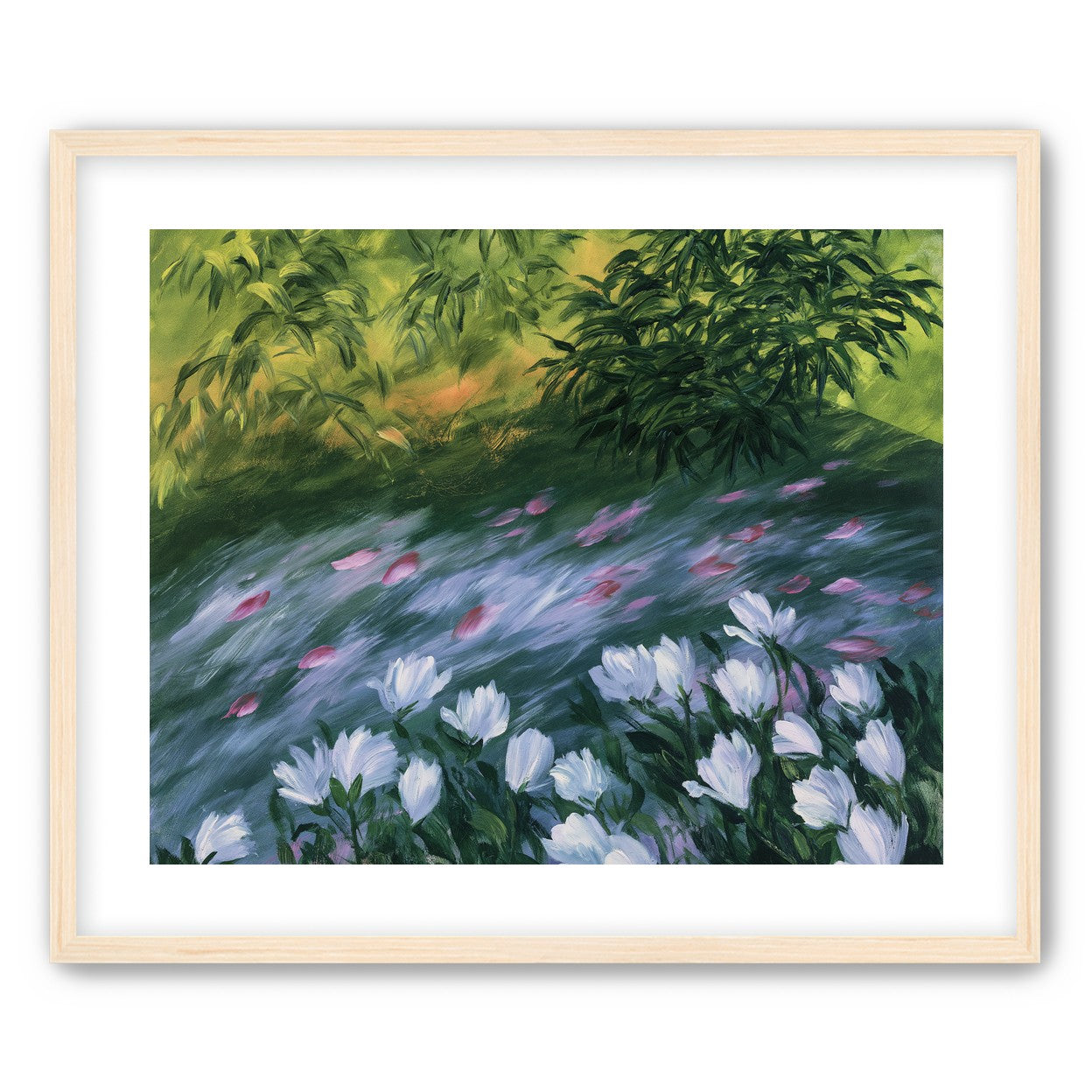 Petals on the streambank