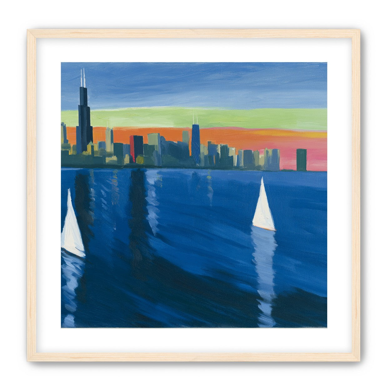 White sails against the skyline