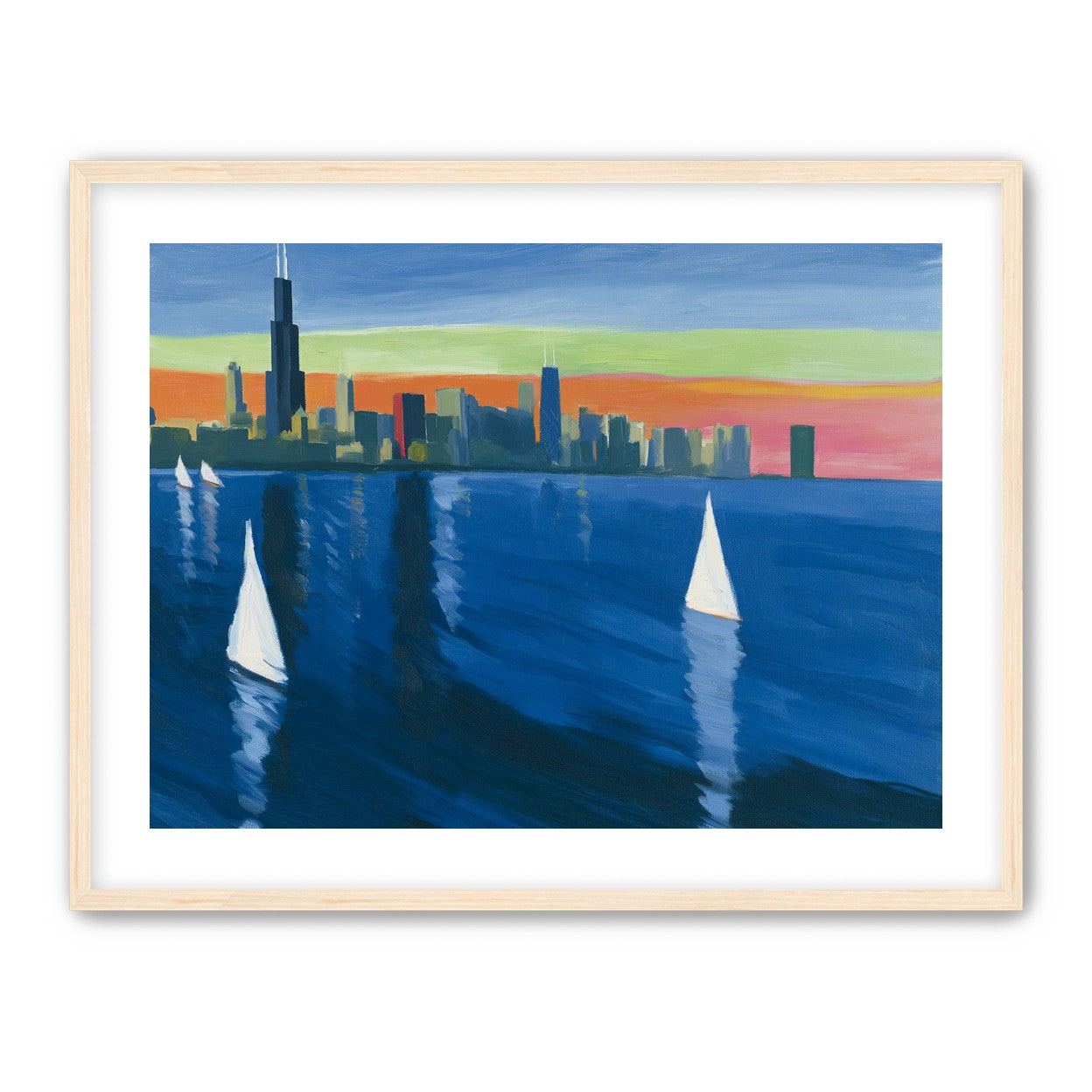 White sails against the skyline