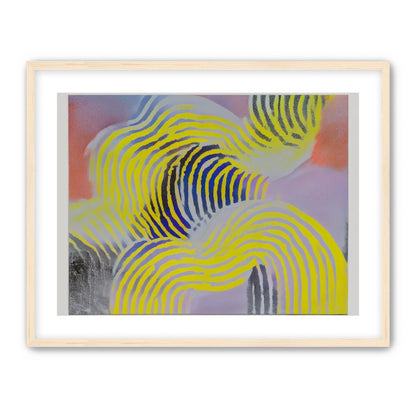 Yellow bends through violet