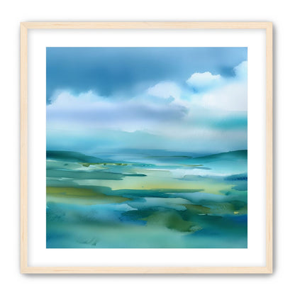 Teal Dissolving into Sky