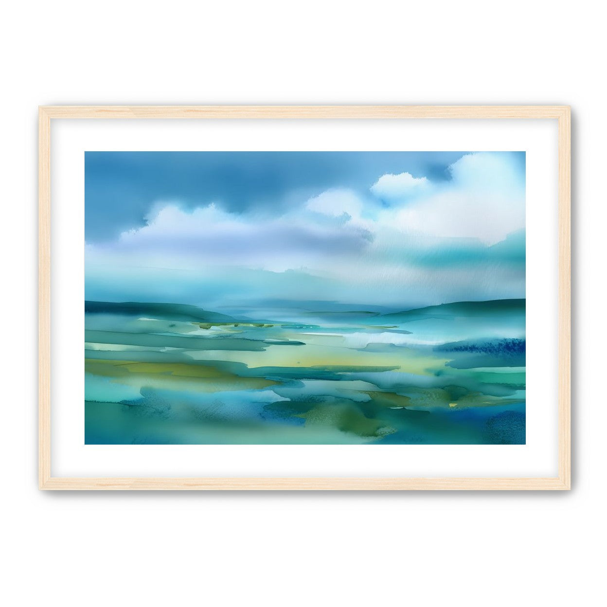 Teal Dissolving into Sky