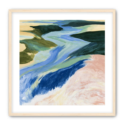 River bends through sandbars