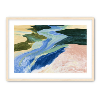 River bends through sandbars