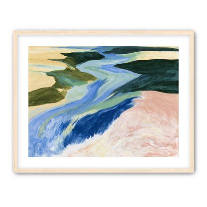 River bends through sandbars