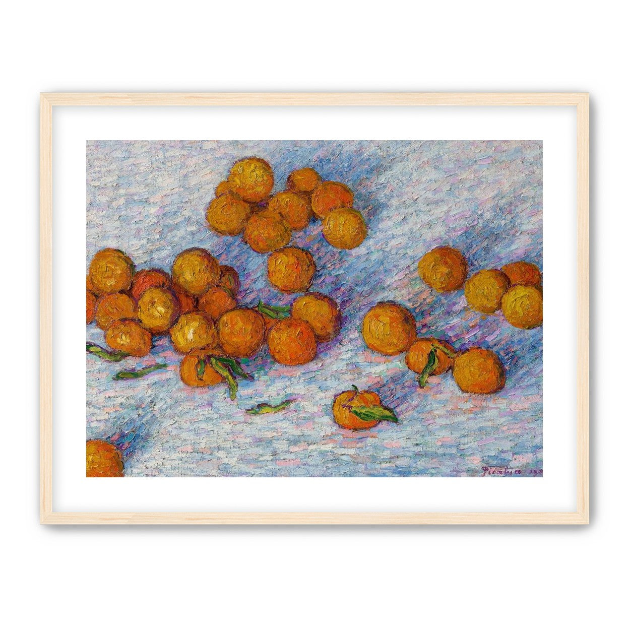 Oranges across the table