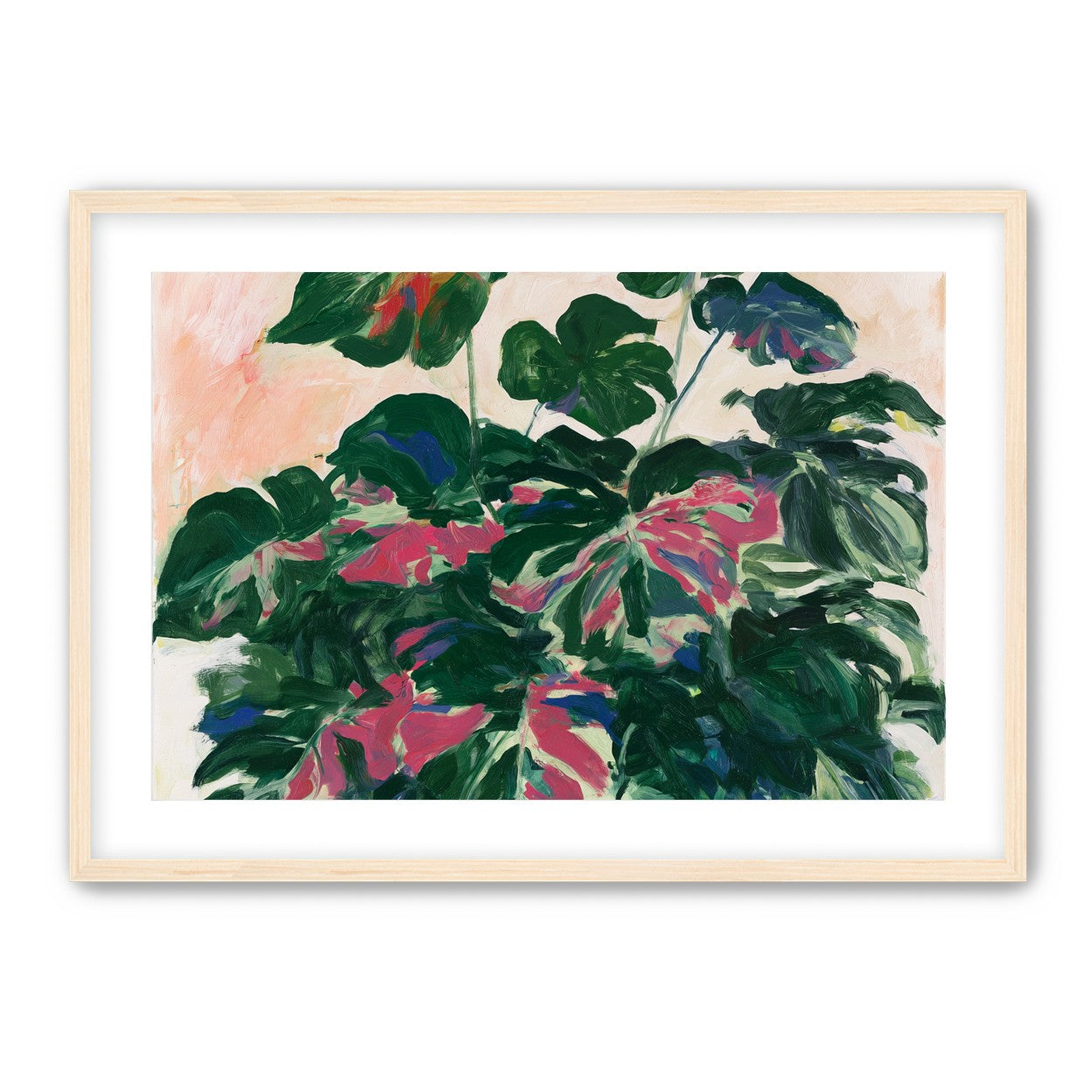 Leaves leaning into light