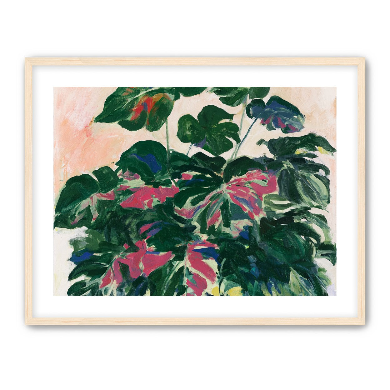 Leaves leaning into light