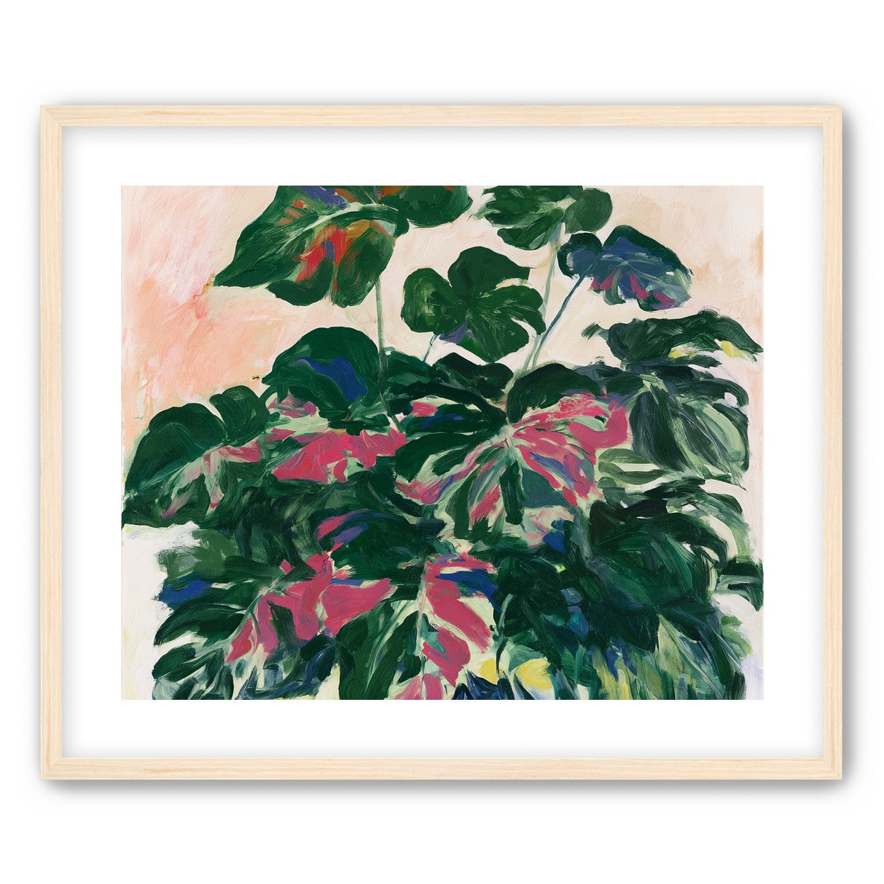 Leaves leaning into light