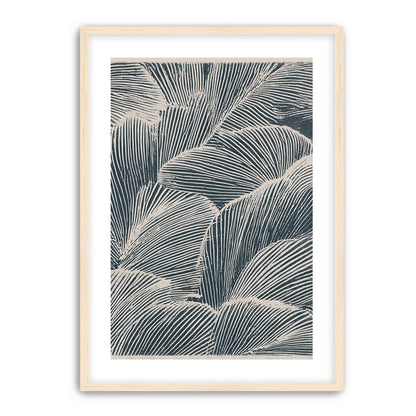 Palm fronds pressed together