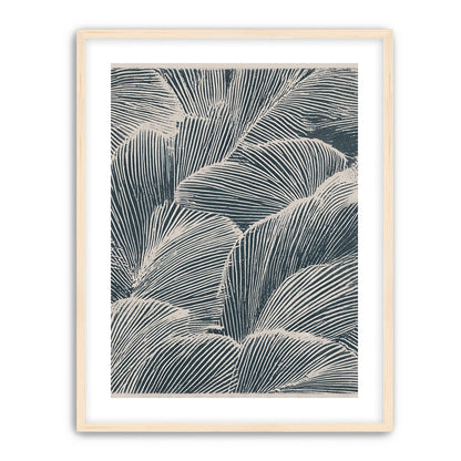 Palm fronds pressed together