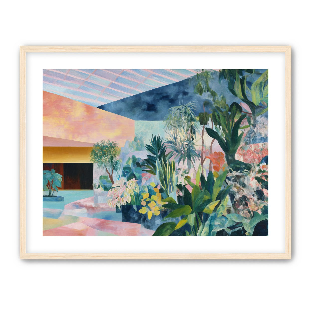 Pastel rooms for green leaves