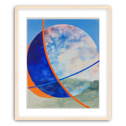 Orange cut through the circle