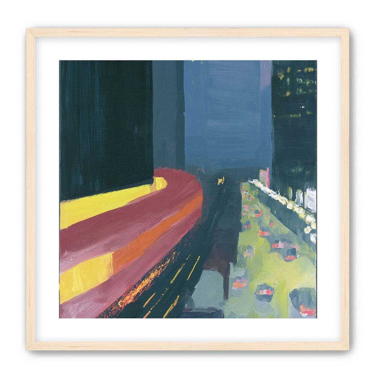 A bright bend downtown