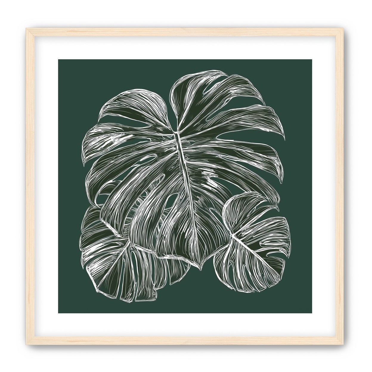 White veins on green field