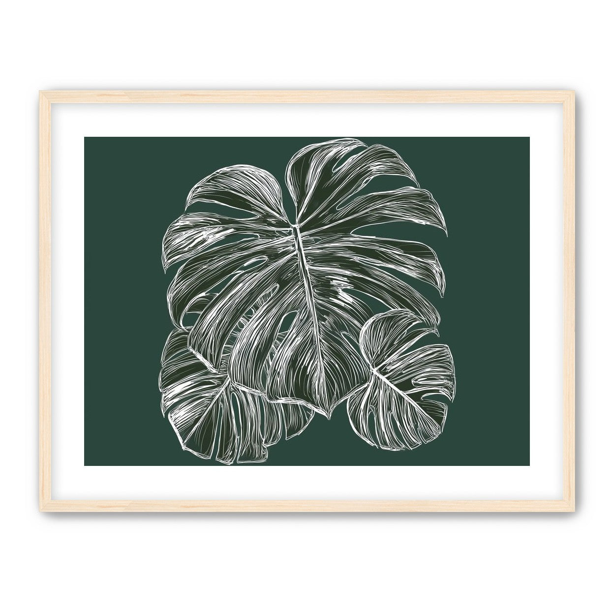 White veins on green field