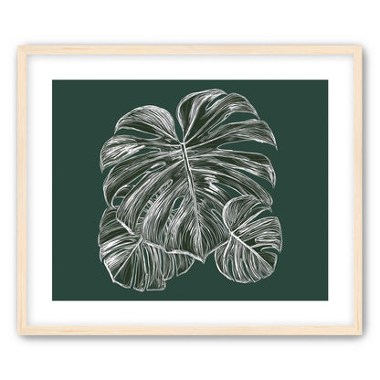 White veins on green field