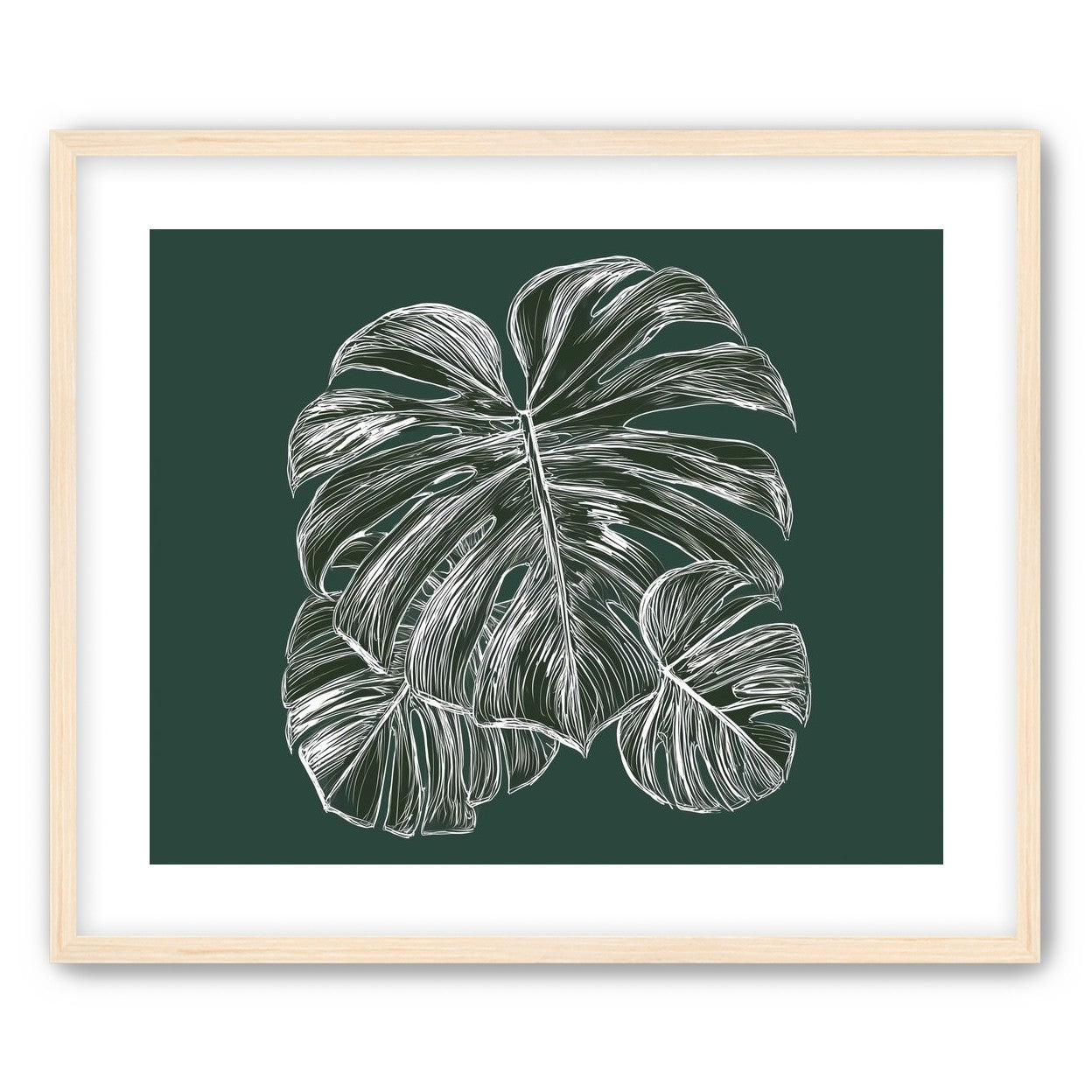 White veins on green field