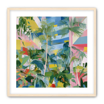 Palm shadows on color fields