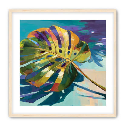 Palm Leaves in Layered Paint