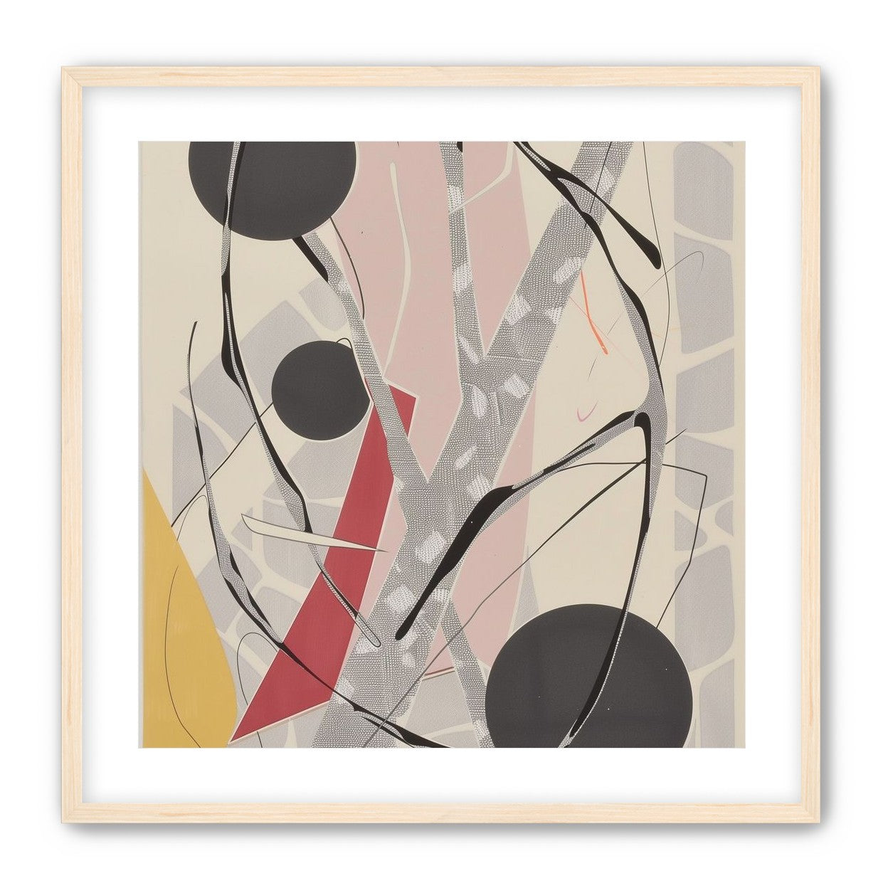 Layered circles with red wedge