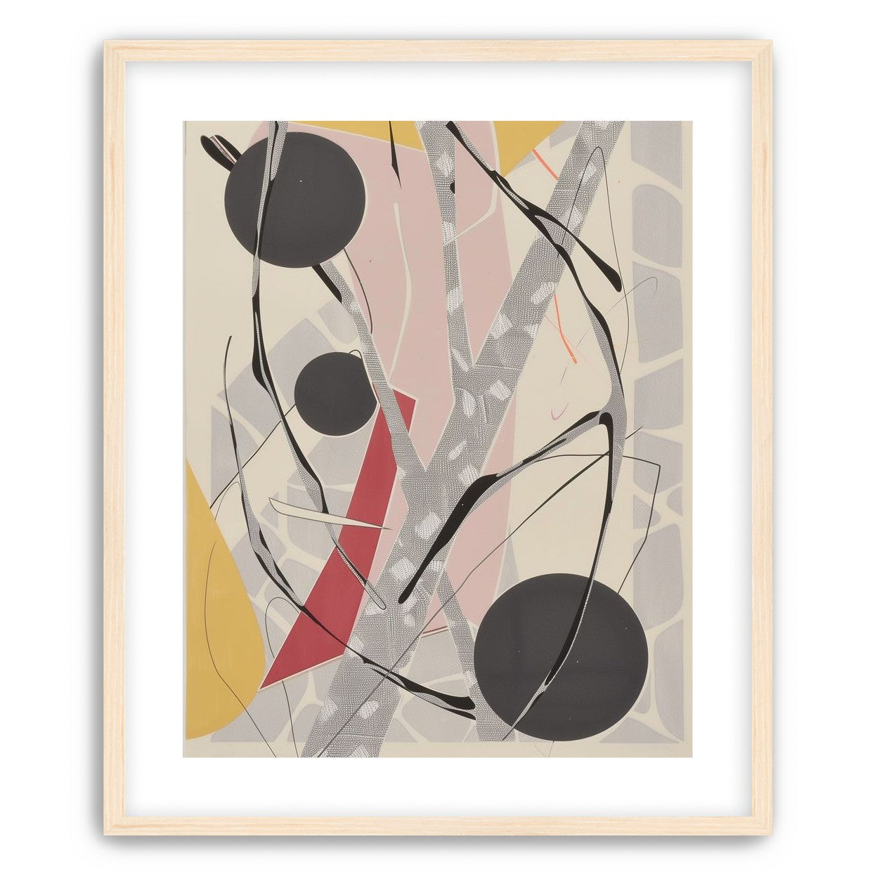 Layered circles with red wedge