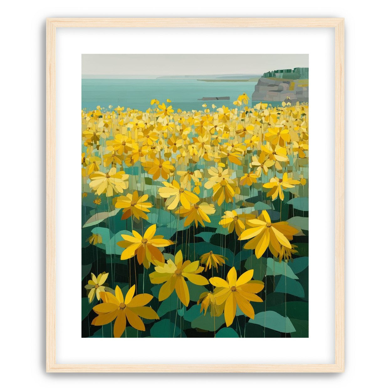 Flowers Along the Water