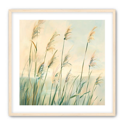 Peach light on reeds