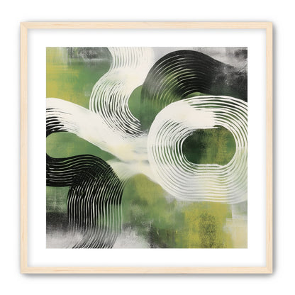 White arcs across green field