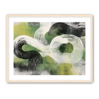 White arcs across green field