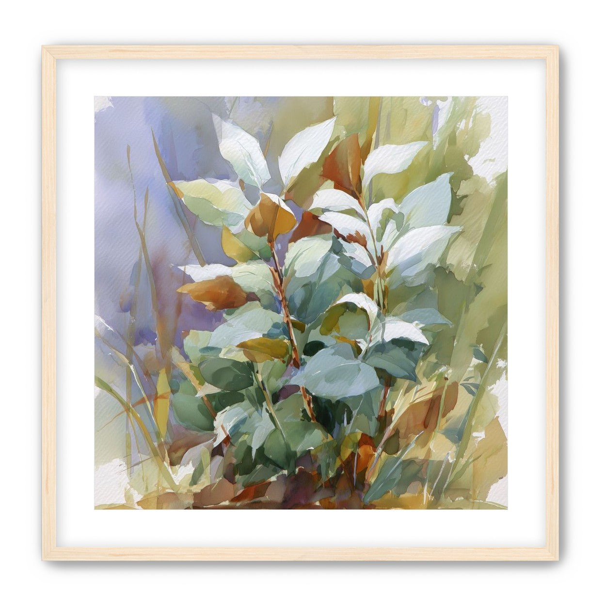 Layered Leaves in Soft Light