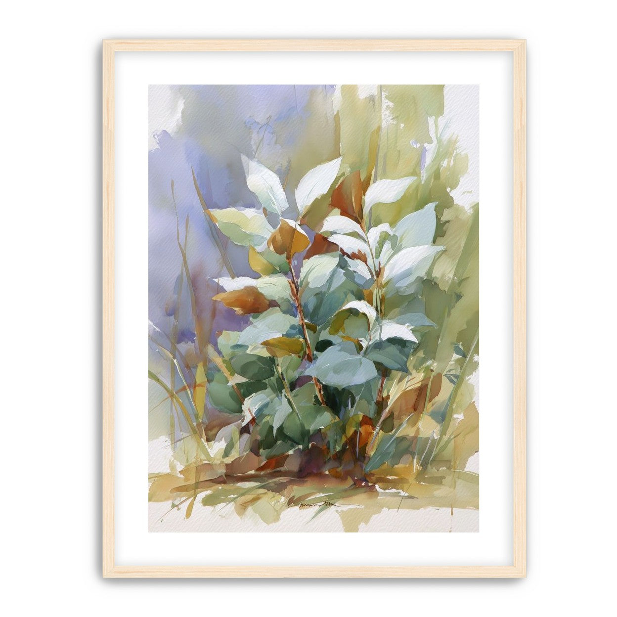 Layered Leaves in Soft Light
