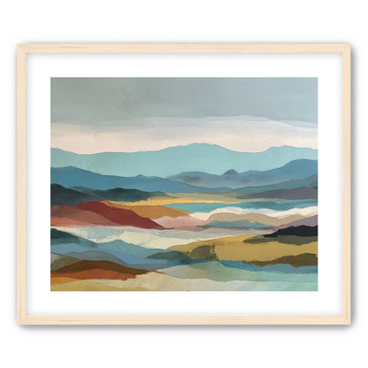 Layered Hills in Cool Bands