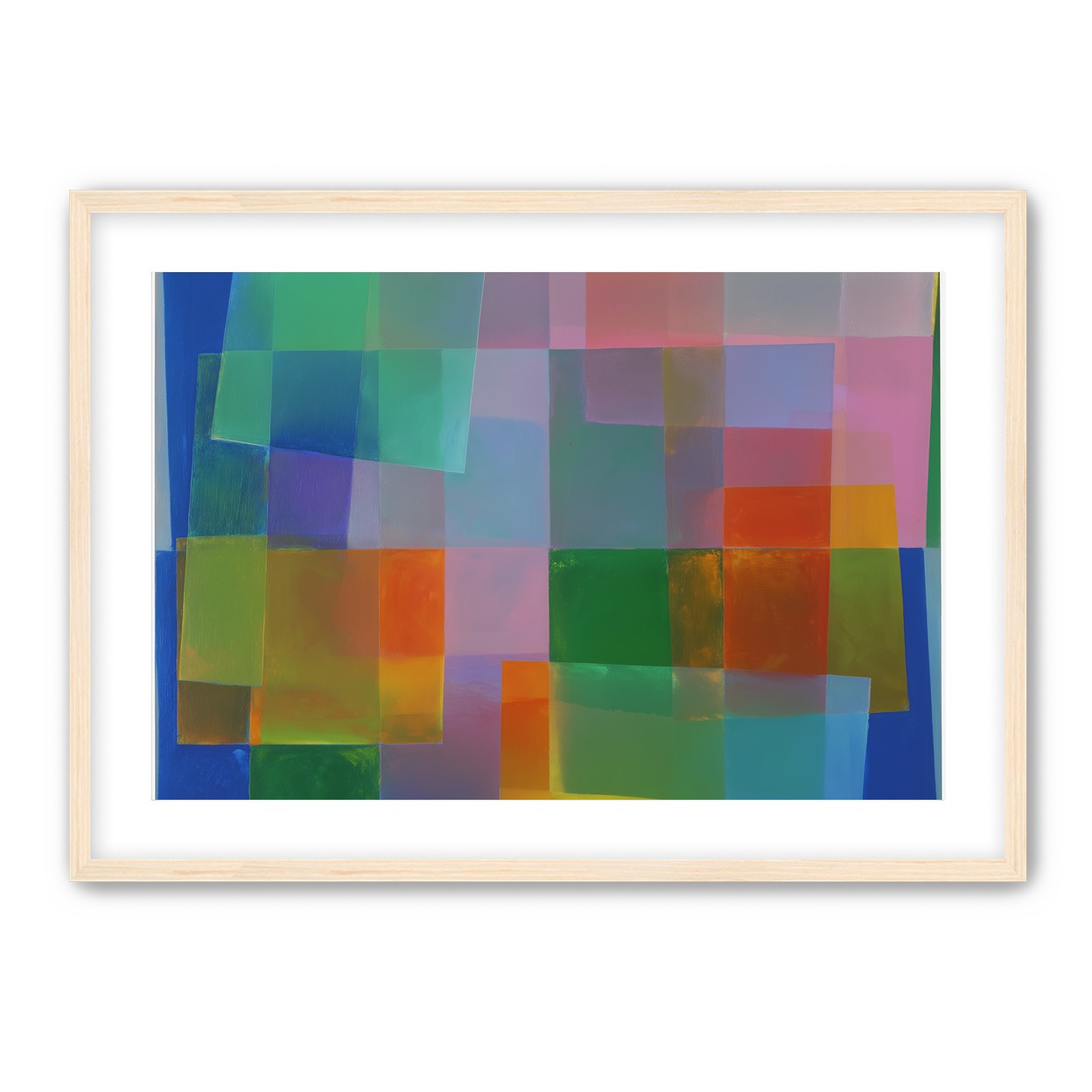 Blue depth under warm veils