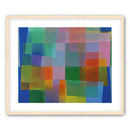 Blue depth under warm veils