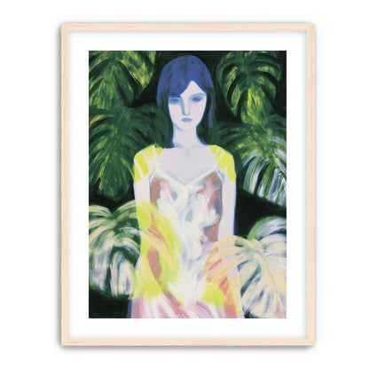 Yellow sleeves in green shade