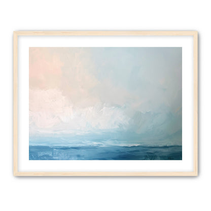 Quiet sea under pale sky