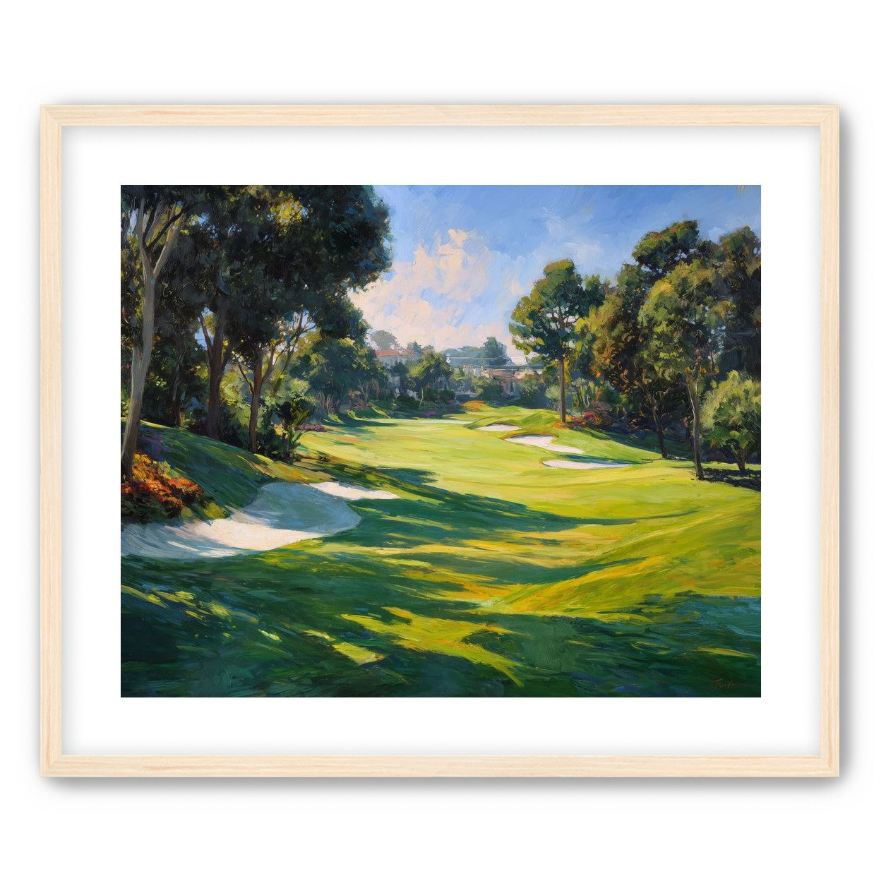 Ocean Haze Over Fairways