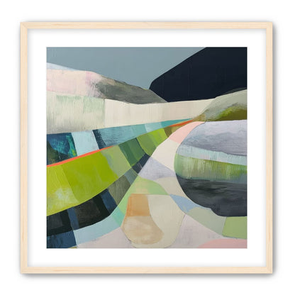Winding path through hills