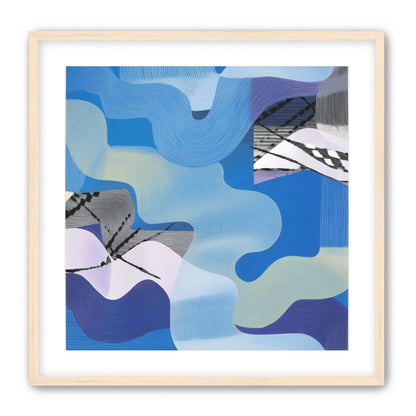 Waves within blue blocks