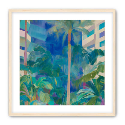 Palm shade between towers