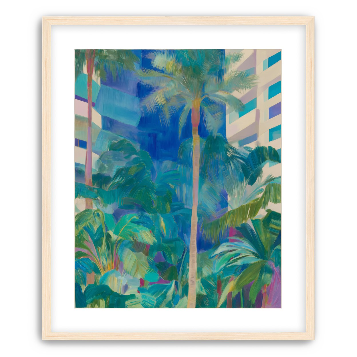 Palm shade between towers