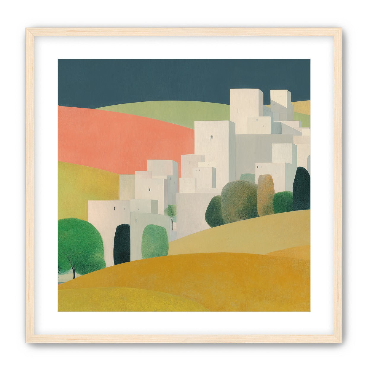 White towers in coral hills