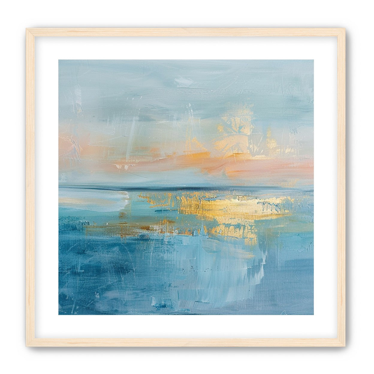 Gold light on quiet water