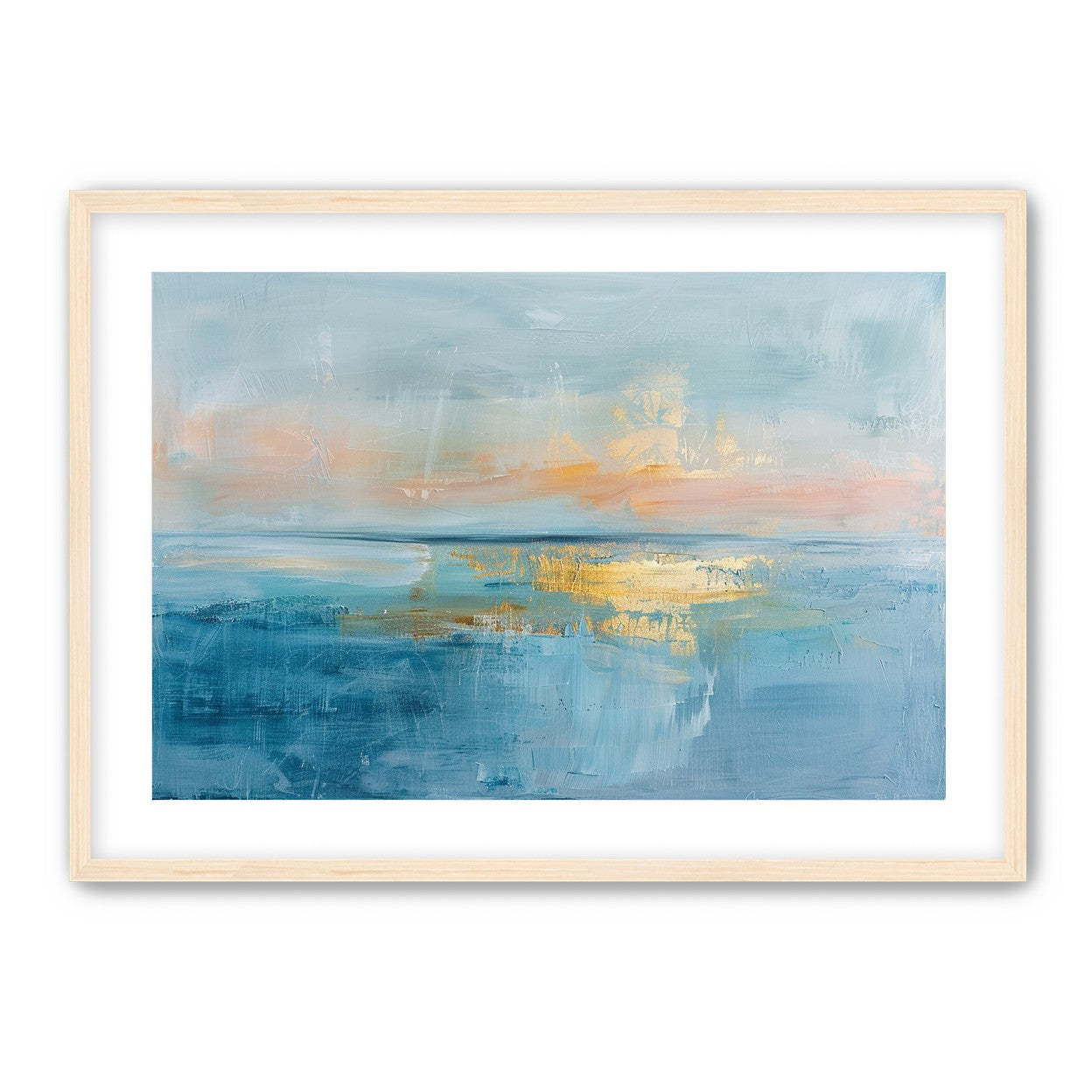 Gold light on quiet water