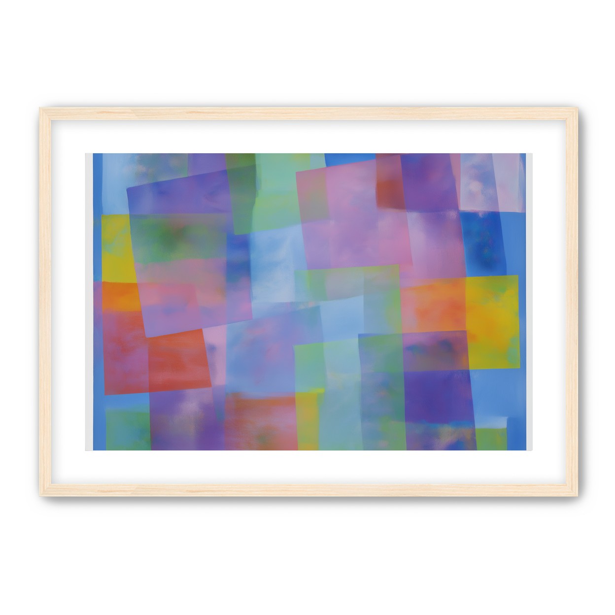 Blue field under shifting pastels