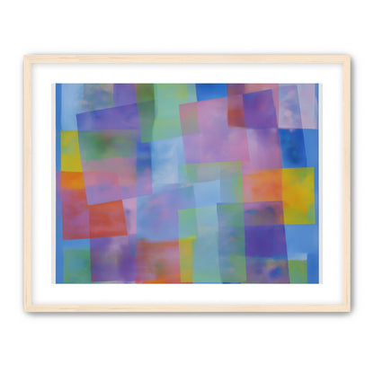 Blue field under shifting pastels