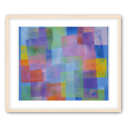 Blue field under shifting pastels