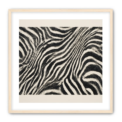 Zebra stripes across the frame