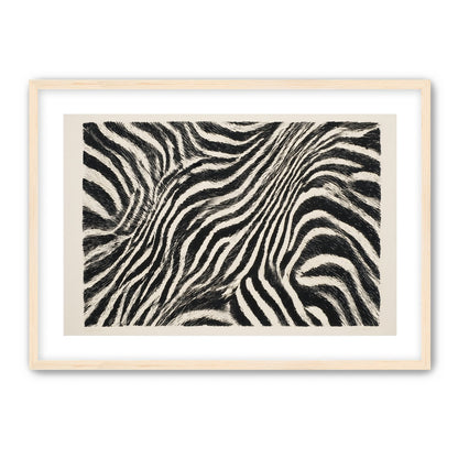 Zebra stripes across the frame